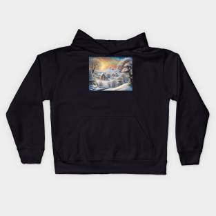 Winter Landscape Kids Hoodie